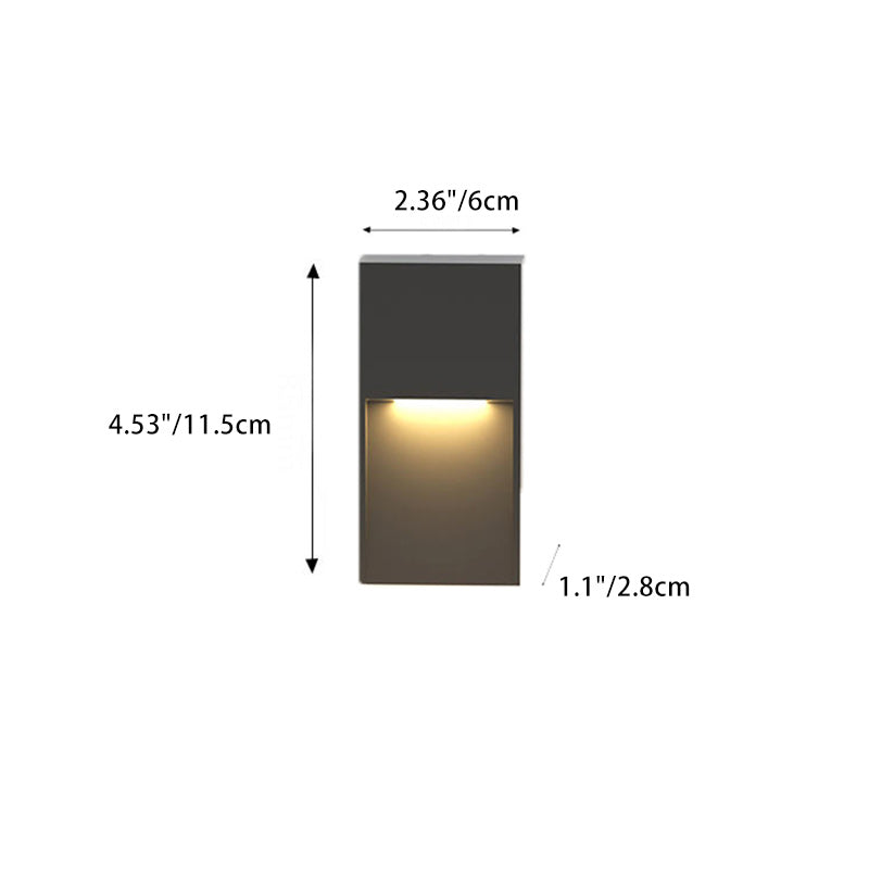 Aluminum Square LED Waterproof Outdoor Wall Sconce Lamp