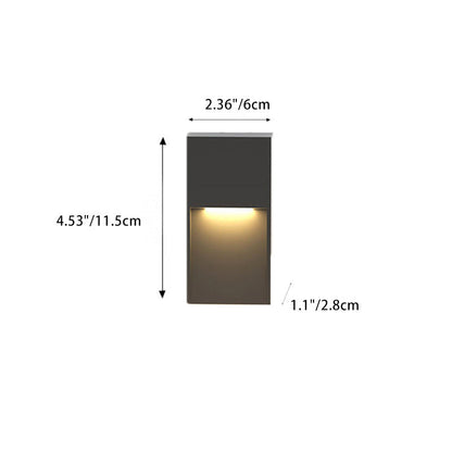 Aluminum Square LED Waterproof Outdoor Wall Sconce Lamp