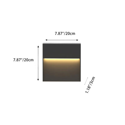 Aluminum Square LED Waterproof Outdoor Wall Sconce Lamp