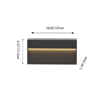 Aluminum Square LED Waterproof Outdoor Wall Sconce Lamp