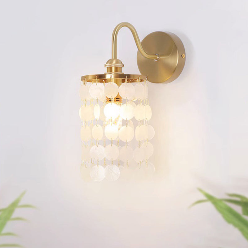 French Decoration Copper Frame 1-Light Wall Sconce Lamp