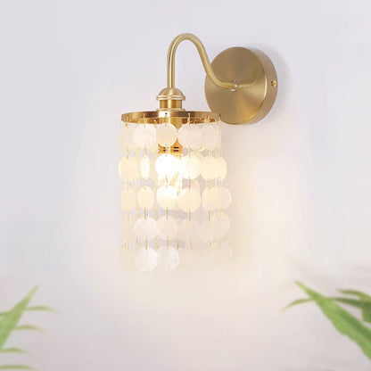 French Decoration Copper Frame 1-Light Wall Sconce Lamp