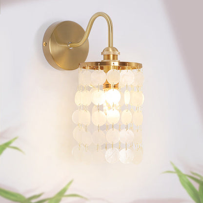French Decoration Copper Frame 1-Light Wall Sconce Lamp