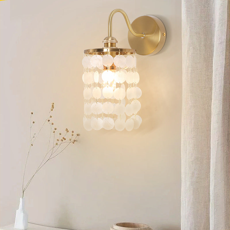 French Decoration Copper Frame 1-Light Wall Sconce Lamp