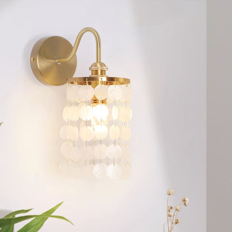 French Decoration Copper Frame 1-Light Wall Sconce Lamp