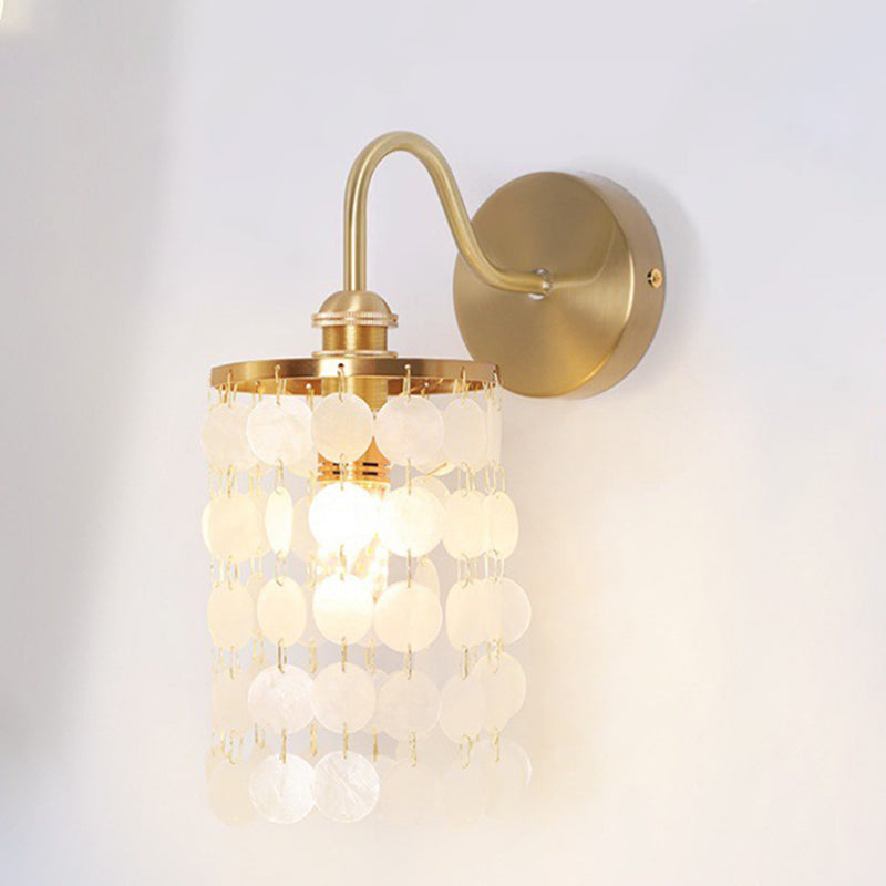French Decoration Copper Frame 1-Light Wall Sconce Lamp