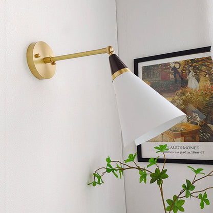 Scandinavian Tapered Shade 1-Light Wall Sconce Lamp
