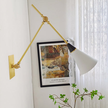 Scandinavian Tapered Shade 1-Light Wall Sconce Lamp