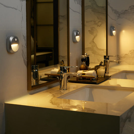 ABS LED USB Human Sensor Night Light Wall Sconce Lamp