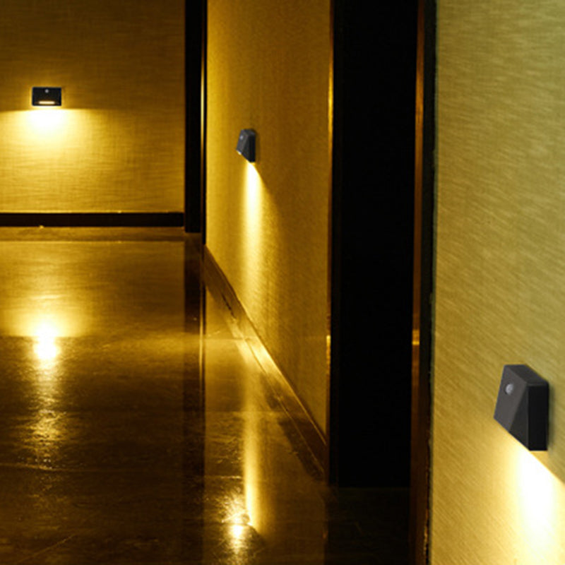 ABS LED USB Human Sensor Night Light Wall Sconce Lamp