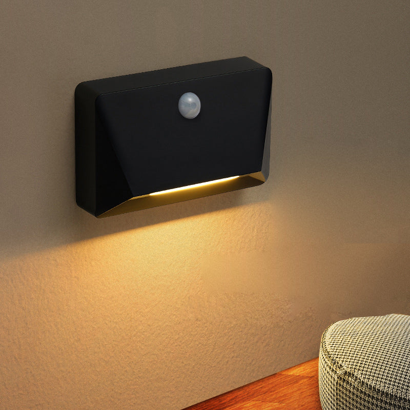 ABS LED USB Human Sensor Night Light Wall Sconce Lamp