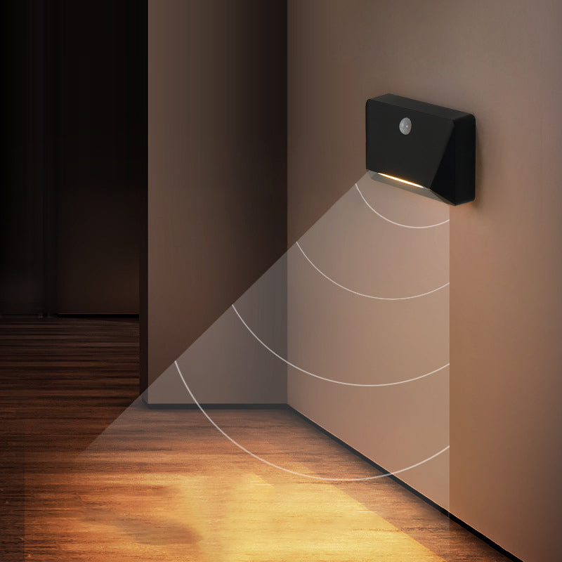 ABS LED USB Human Sensor Night Light Wall Sconce Lamp