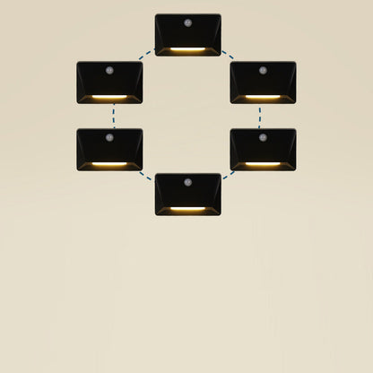 ABS LED USB Human Sensor Night Light Wall Sconce Lamp