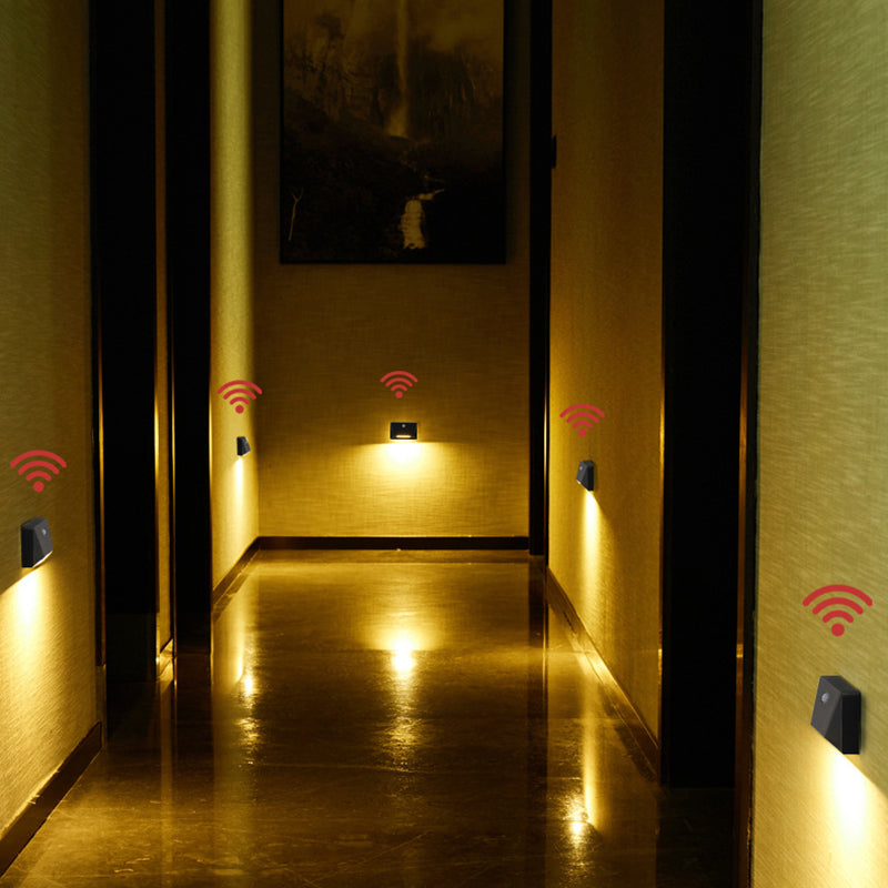 ABS LED USB Human Sensor Night Light Wall Sconce Lamp