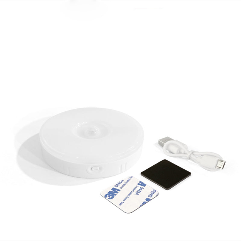 Round LED USB Human Sensor Night Light Wall Sconce Lamp