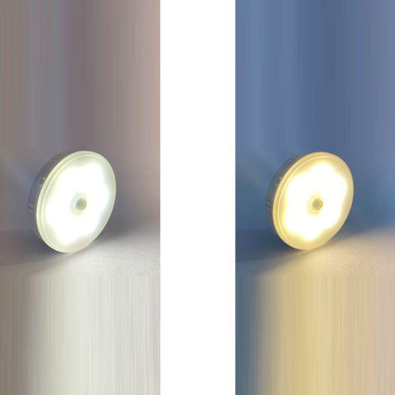 Round LED USB Human Sensor Night Light Wall Sconce Lamp