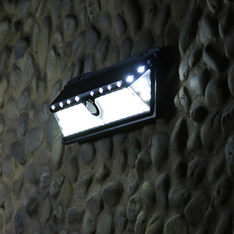 ABS Sensor Waterproof LED Solar Outdoor Wall Sconce Lamp
