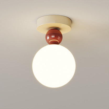 Contemporary Resin Moon Ceiling Light