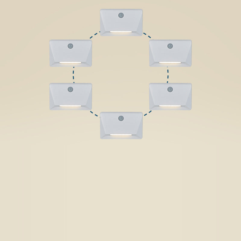 Human Rectangle Magnetic LED Night Light Wall Sconce Lamp