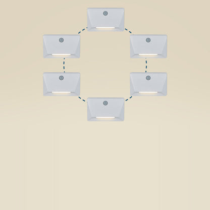 Human Rectangle Magnetic LED Night Light Wall Sconce Lamp