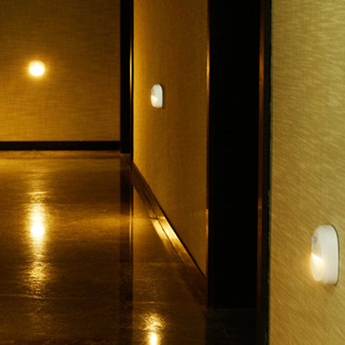 ABS LED USB Human Sensor Night Light Wall Sconce Lamp