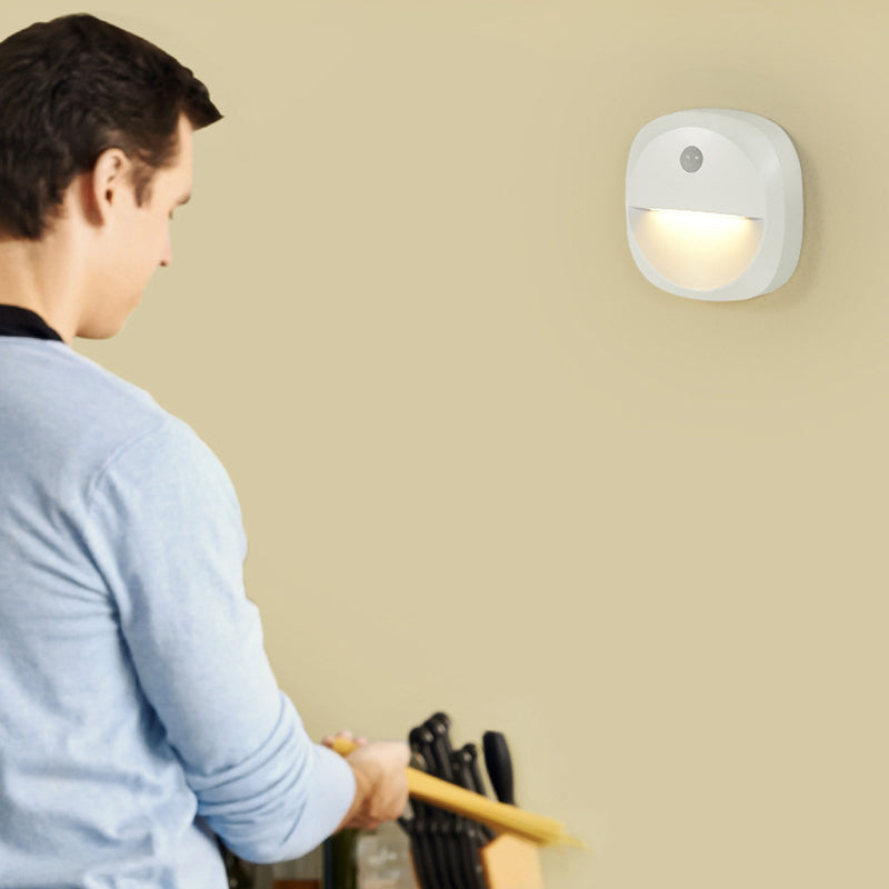 ABS LED USB Human Sensor Night Light Wall Sconce Lamp