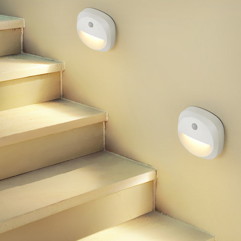 ABS LED USB Human Sensor Night Light Wall Sconce Lamp