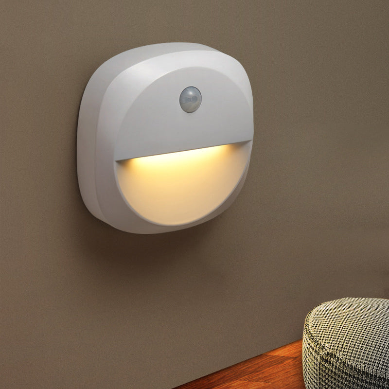 ABS LED USB Human Sensor Night Light Wall Sconce Lamp
