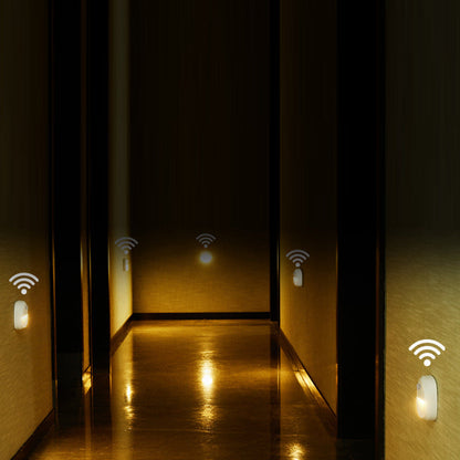 ABS LED USB Human Sensor Night Light Wall Sconce Lamp