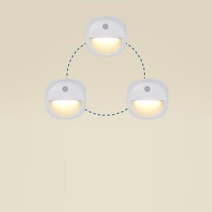 ABS LED USB Human Sensor Night Light Wall Sconce Lamp