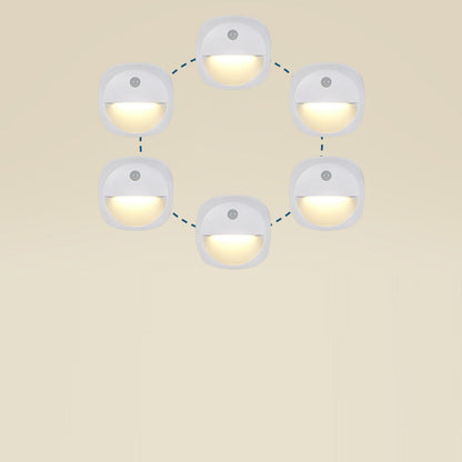 ABS LED USB Human Sensor Night Light Wall Sconce Lamp