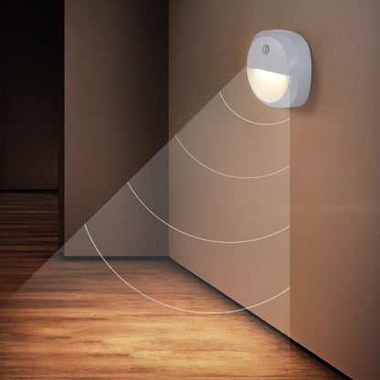 ABS LED USB Human Sensor Night Light Wall Sconce Lamp