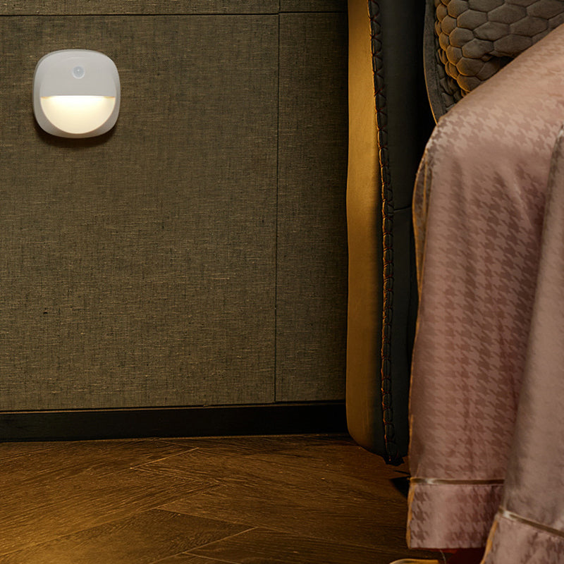 ABS LED USB Human Sensor Night Light Wall Sconce Lamp