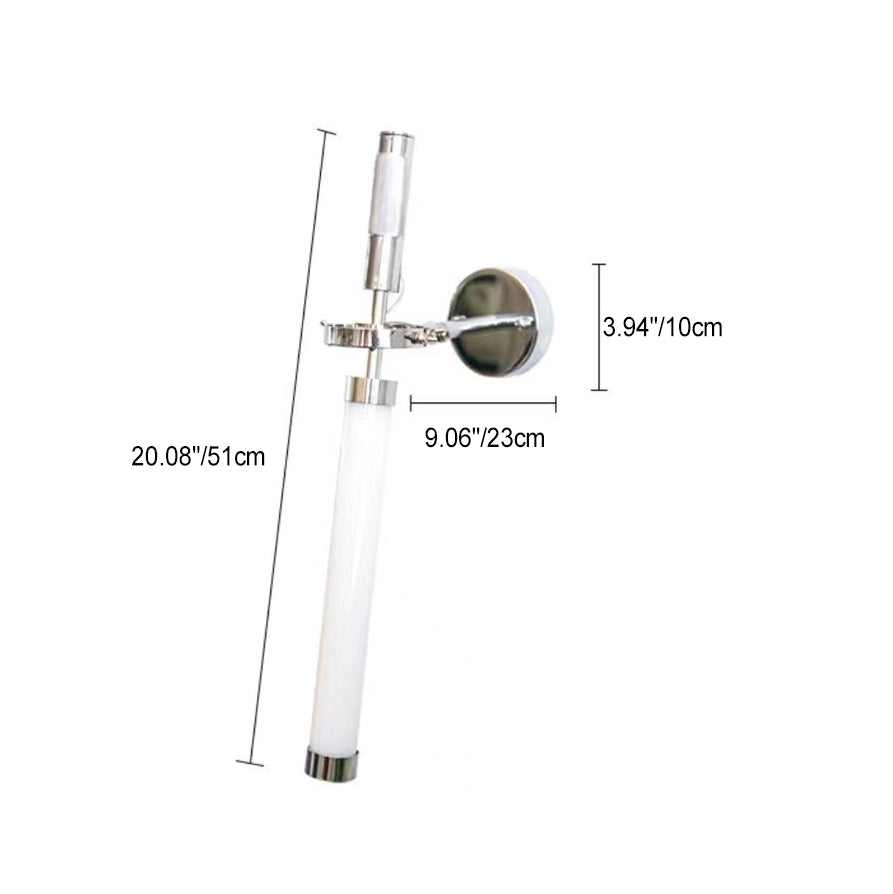 Minimalist Long Strip Hardware Glass LED Wall Sconce Lamp