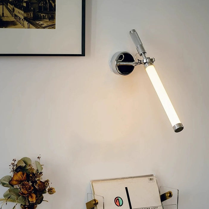Minimalist Long Strip Hardware Glass LED Wall Sconce Lamp