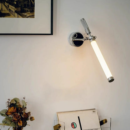 Minimalist Long Strip Hardware Glass LED Wall Sconce Lamp