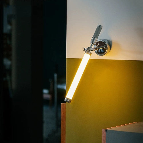 Minimalist Long Strip Hardware Glass LED Wall Sconce Lamp