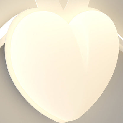 Aluminum Line PE Heart Shade LED Wall Sconce Lamp