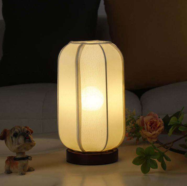 Traditional Chinese Wood Table Lamp