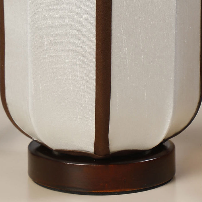 Traditional Chinese Wood Table Lamp