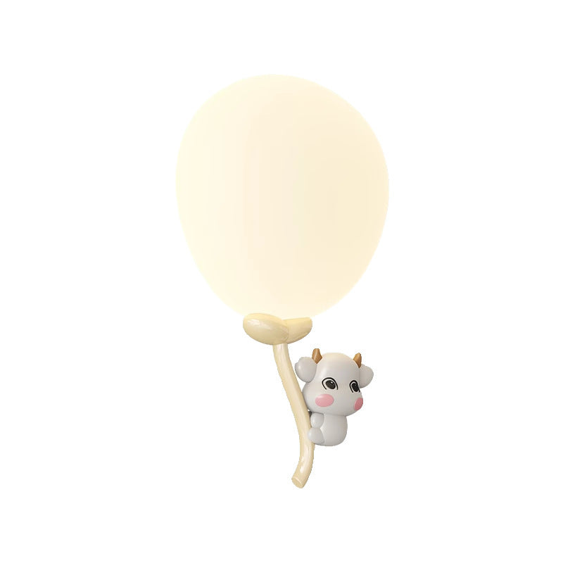 Animal Monkey Bear Iron PE Globe Shade LED Wall Sconce Lamp