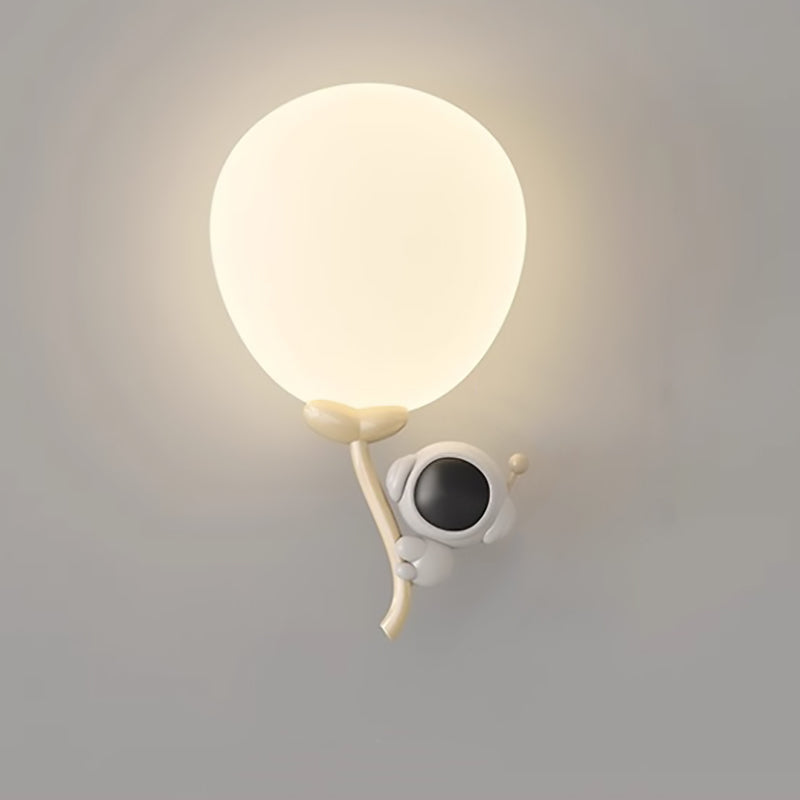 Animal Monkey Bear Iron PE Globe Shade LED Wall Sconce Lamp