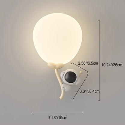 Animal Monkey Bear Iron PE Globe Shade LED Wall Sconce Lamp