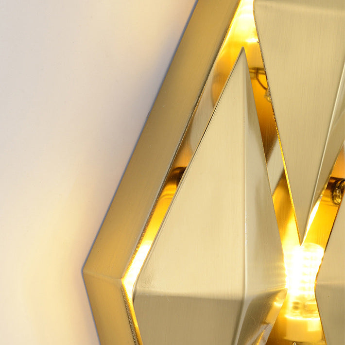 Dazzling Hardware Diamond Shade 9-Light Wall Sconce Lamp