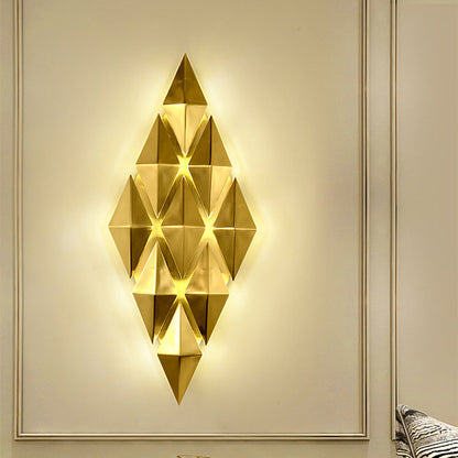 Dazzling Hardware Diamond Shade 9-Light Wall Sconce Lamp