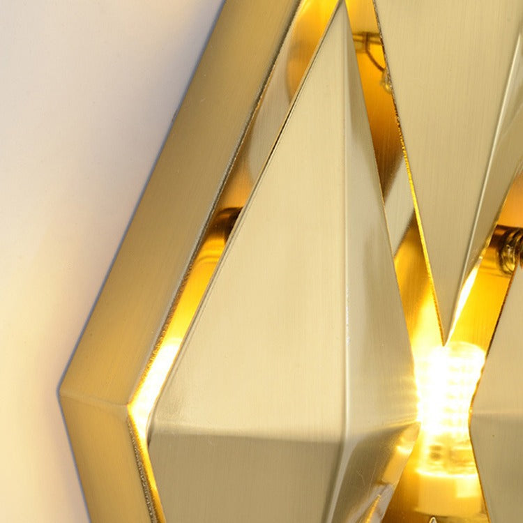 Dazzling Hardware Diamond Shade 9-Light Wall Sconce Lamp