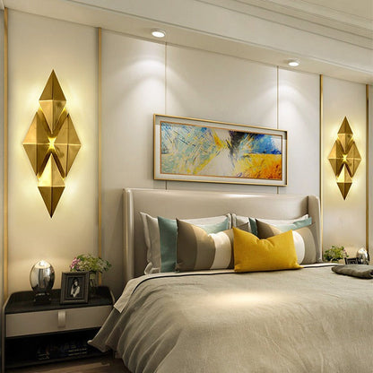 Dazzling Hardware Diamond Shade 9-Light Wall Sconce Lamp