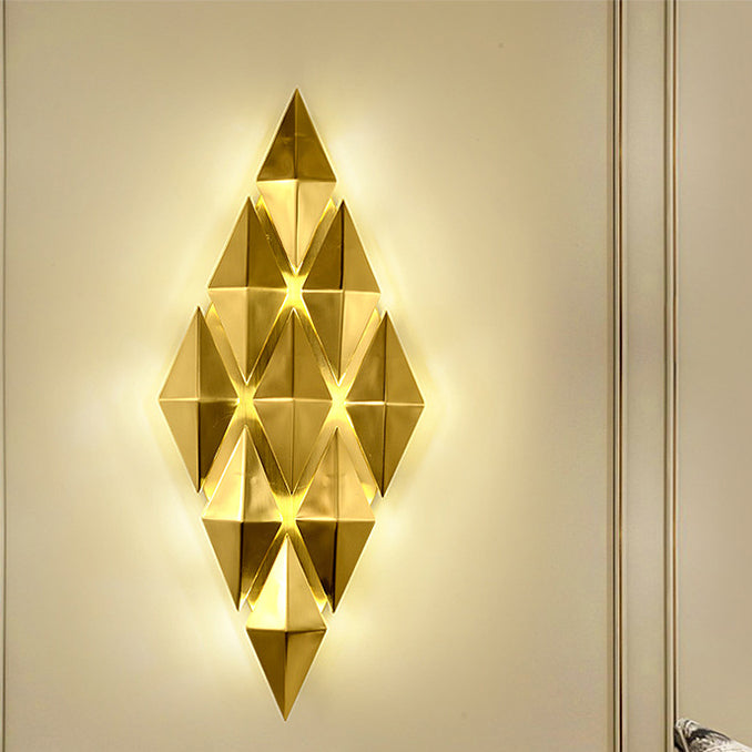 Dazzling Hardware Diamond Shade 9-Light Wall Sconce Lamp