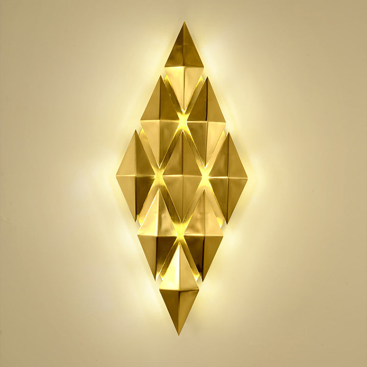 Dazzling Hardware Diamond Shade 9-Light Wall Sconce Lamp