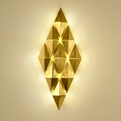 Dazzling Hardware Diamond Shade 9-Light Wall Sconce Lamp